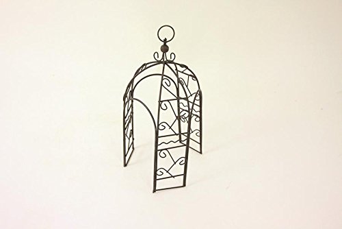 Preisvergleich Produktbild Miniatur Garten, Pavillon, braun Höhe ca. 20cm