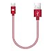 Produktbild USB Typ C Kabel, MK PET Geflochtene Tangle-Free Hohe Geschwindigkeit USB-C auf USB-A Datenkabel Ladekabel für Neuen MacBook, ChromeBook Pixel, Nexus 6P / 5X und Andere Geräte mit Typ-C Steckverbinder (0.66ft / 0.2m, Rot)