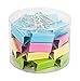 Produktbild leisial 24 PCS verschiedene Farben Office Organisieren Metall Binder Clips Foldback-Klammern 41 mm (zufällige Farbe)