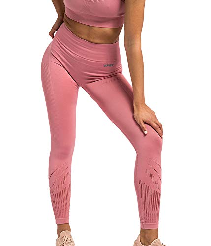 SPRY The Pink Mesh Seamless Leggings (L)