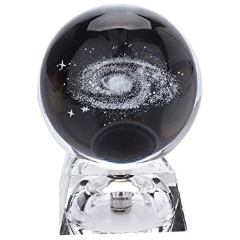 Skaisk Boule De Cristal Avec Modèle De Voie Lactée Et Base