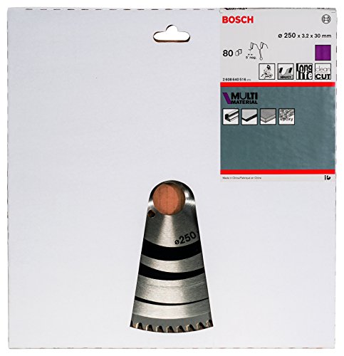Bosch Zubehör 2608640516 Kreissägeblatt Multi Material 250 x 30 x 3,2 mm, 80 - 2