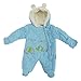 Baby Boys/Girls Elephant Follow My Leader All In One Hooded Winter Snowsuit (0-3 Months) (Pink)