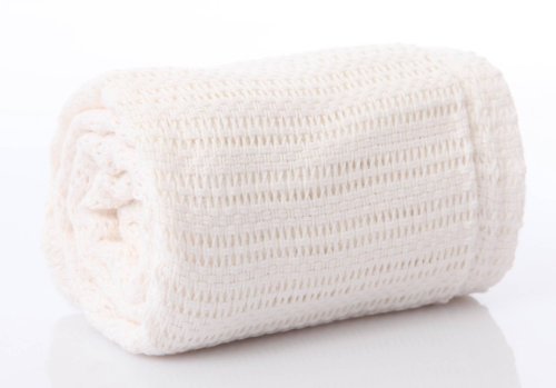 Belledorm Cellular Baby Blanket, Cream, 70cm x 100cm