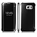 Produktbild Spiegel Flip Case Cover Hülle Tasche Clear View Für Samsung Galaxy S6 , S6 Edge , S6 Edge Plus , S7 , S7 Edge , Note 5 , Note 7 , A7 , A8 , A9 (für Samsung Note 7, Schwarz)