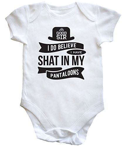 HippoWarehouse Ah good sir I do believe I have shat my pantaloons baby vest boys girls