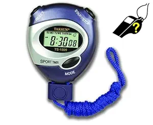 Aquire It Digital Stopwatch Timer for Study, Running & Sports with Whistle