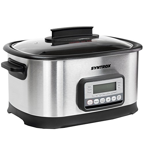 Syntrox Germany 16 in 1 Sous Vide Kocher, Multikocher, Niedrigtemperaturgarer , Vakuumgarer, Slow Cooker Langsamgarer, Schongarer der Premiumklasse - 8