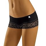 In der EU hergestellt Wolbar Damen Shorts 3513 Limited Edition Diamant, Schwarz,Medium