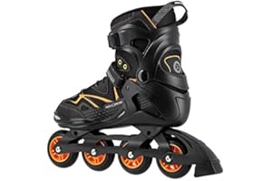 ‎NILS EXTREME Nils Extreme Herren Inlineskates Inliner ABEC9 80 mm Inline Gr. 39-45 orange (45)