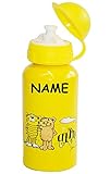 2 tlg. Set: Brotdose + Trinkflasche – “ Janosch / Tigerente – Tiger & Bär “ Brotbüchse / Lunchbox Küche Essen für Jungen & Mädchen – Frosch Kastenfrosch – Tiere Zootier Kinder Vesperdose – Pausenbrot Fahrradflasche - 3