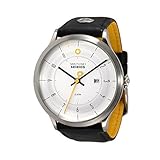 DAYE/TURNER Herren Uhr Analog Quarz mit Leder Armband DT-76HD12SL-33BK