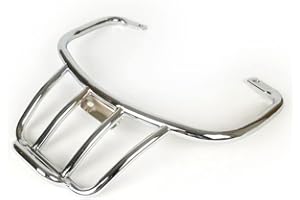 MOTO NOSTRA Gepäckträger hinten Chrom, mit Soziushaltegriff kompatibel für Vespa GT, GTL, GTV, GTS, GTS Super, GTS HPE, GT60 125-300