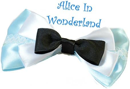 Alice In Wonderland Princess Hair Bow Clip Slide Barrette Accessory