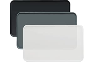 KaraLuna© Basic Silikon Unterlage 48x30 cm, transparent I rutschfest Napfunterlage für Hundenapf Katzennapf I Futtermatte Hunde Katzen Matte