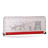 Dormitorio JANE Jané - Barrera de seguridad para cama (130 x 55 cm.) estampado rayas multicolor/rojo