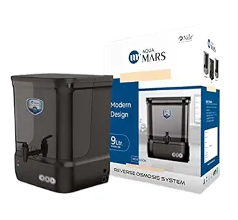 Aqua Mars 9-Litre RO + B12 + UF Water Purifier, Transparent Tank (Black)