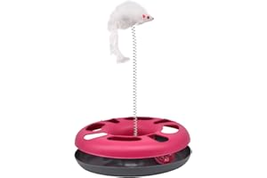 EURO MARKETING MANUFACTURING CRAZY CAT DONUT gioco per gatti 3 in 1, colori assortiti