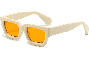 SHEEN KELLY Retro Grube Prostokątne Okulary Przeciwsłoneczne Kobiety Mężczyźni Modne Kwadratowe Odcienie Okulary Moda 90s