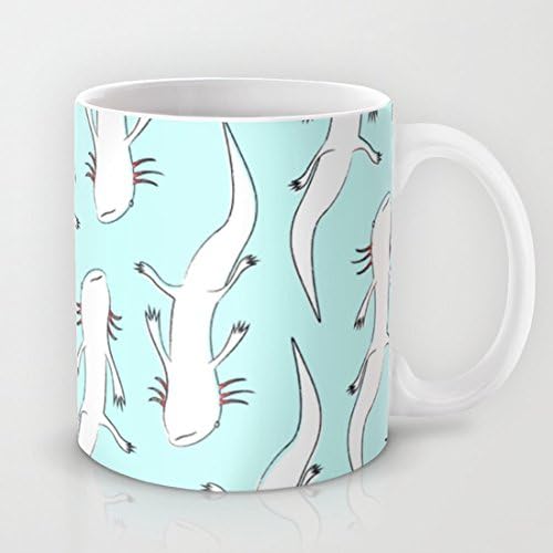 DKINU Cute Axolotls Mug Hot Coffee Cup 11 Oz. Geramic Funny Mug Personalized Mug ¡­