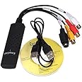 TERABYTE USB 2.0 Easycap Audio and Video Capturing Device Directly from TV Dc60 Tv DVD VHS Video Adapter Capture Card Audio Av Capture Support Windows Xp/7/Vista with Attach Setup Link+10