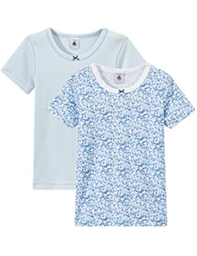 Petit Bateau Mädchen Unterhemd, 2er Pack