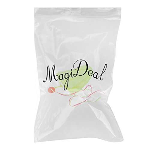 MagiDeal 65cm Tangle-Free Mini Parachute Sky Flying Kid Outdoor Toy Fluorescent Green