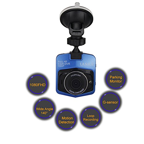 LANKA® Full HD 1080P Car Dash Cam DVR Camera Dashboard Digital Driving Video Recorder Builtin G