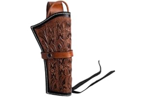 Hulara geprägtes Westernholster aus Leder Heritage 22 Holster .38 .44 .45 .357 .358 Cowboy Holster für Revolver 4" bis 8" Heritage Rough Rider Lederholster