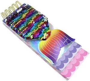 Rockjon The Mermaid Sequence Diary A6 Diary Ruled 120 Pages/Notepad/Notebook/Journal for Girls/Women - Color Changing Spiral Notebook