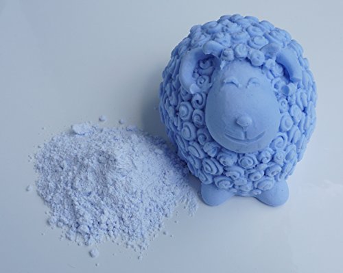 Gießmasse Gips sehr Fein Duftstein Pulver - Blau - 1kg