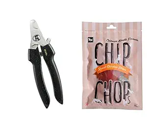 Premium Nail Clipper Small & Chip Chops Dog Snacks (Combo Pack)