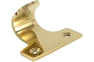 Merriway BH01897 (2 Pcs) Sliding Sash Window Lift, Polished Solid Brass - Pack of 2 Pieces