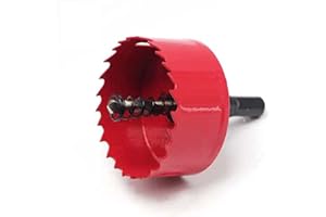 AOKTORKIT Hole Saw Drill Bit,60mm(2-1/3) M42 Bi-Metal Large Size Hole Opener Hole Saw Cutter Tool for Drilling drywall,blades, Plastic, Pipe, Wood, Fiberboard, Soft Metal For Hand Drills
