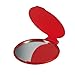 eBuyGB Compact Vanity Handbag Mirrors Folding Cosmetic Mirror Toiletry Bag, 13 cm, Red, Pack of 1