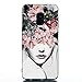 Produktbild Ultra Dünn Slim Weich TPU für Samsung A8 Plus 2018,Kreative Durchsichtiges Klar Transparent Flexible 3D Flower Gel Gomma Sparkle Bling Glitter Silikon Schutz Handy Bumper