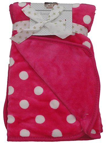 Baby’s 75x75 cm double layered polka dot print luxury wrap blankets