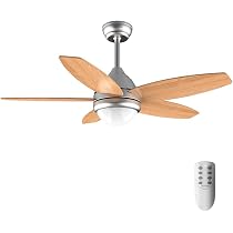 Cecotec Deckenventilator Mit Licht EnergySilence Aero 3600 – 3 Einziehbare Flügel, DC-Motor, Fernbedienung, Timer