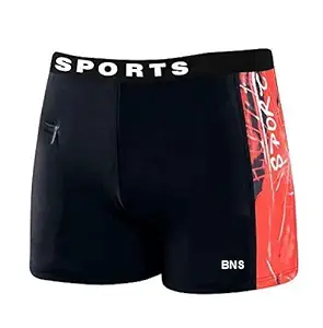 Baby & Sons Synthetic Swimming Costume, Multicolour, 8-12 Years, 1 swimming Short