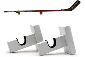 BIJUN HAI+ Wandhalterung für Hockeyschläger, Eishockeyschläger, horizontale Aufhängung, mit Filzauskleidung, Ständer für jedes Zuhause oder Büro