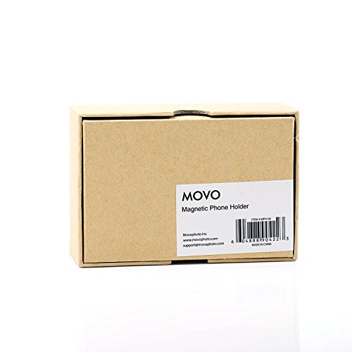 Supporto Magnetico per Smartphone/Tablet Movo MPH-01 con Supporto 3M per Macchina per Cruscotti, Parabrezza o altre superfici piane (confezione da 2 - Nero/Dorato)