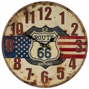 Retro Deko Wanduhr BISTRO CAFE Vintage Wanddeko Shabby Chic Küche Bar Nostalgie