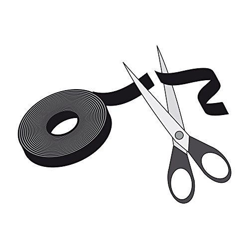 Label-the-cable Klettbandrollen doppelseitig (Haken & Flausch), Klettkabelbinder zuschneidbar, Velours-Qualität, geeignet als Kabelbinder, Klettband/ LTC Roll mx, 4 Stück, 1 m x 16 mm, Bunt, LTC 1230 - 5
