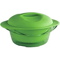 MASTRAD - Cuit Vapeur - Cuisson Micro-Onde - Conservation - Cuisson Saine & Rapide d'un Repas Complet - Préserve le Goût et les Nutriments - 3,2L - Vert
