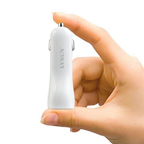 Car-Charger-LVSUN-Dual-USB-Car-DC-Adapter-48A-24W-Fastt-Charging-Built-in-Safety-Protection
