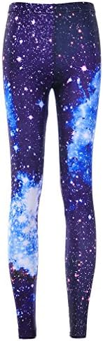 KTFYIUK New Women Sexy Universe Galaxy Blue Printed Leggings Pants Elasticity Fashion Space Tie Dye Milk Silk S-XL