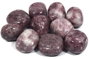 CRYSTALAGE GeoFossils Lepidolite, pietre semipreziose, 20/25 mm