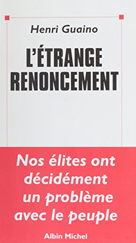 Download L'étrange renoncement Download L'étrange renoncement