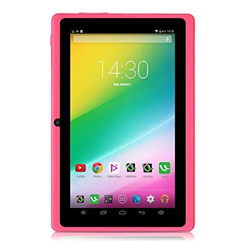 iRULU eXpro X1S 7" Google Android 4.4 Tablet, GMS Certified by Google, 1024*600 HD Resolution, Quad Core, 16GB Nand Flash - Pink