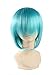S-noilite® 32"/40" Fashion Vocaloid Hatsune Miku Cosplay Wigs Straight Hair Piece + 2 Ponytails Full Wig UK Ship (32" /80cm, Blue)